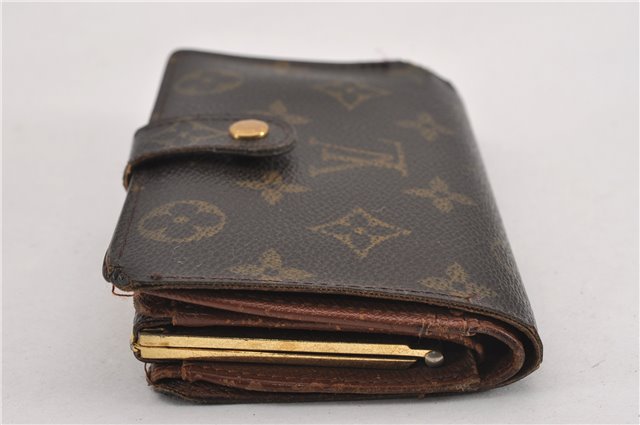 Auth Louis Vuitton Monogram Porte Monnaie Billets Viennois M61663 Wallet K4979