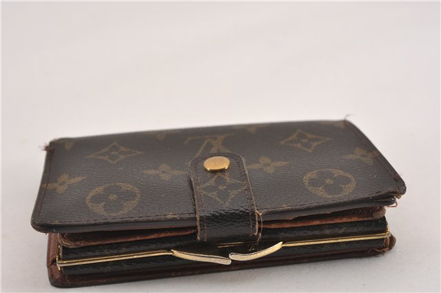 Auth Louis Vuitton Monogram Porte Monnaie Billets Viennois M61663 Wallet K4979