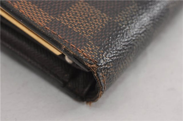 Authentic Louis Vuitton Damier Portefeuille Viennois Wallet N61674 LV K4980