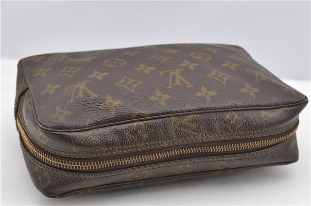 Auth Louis Vuitton Monogram Trousse Toilette 23 Clutch Hand Bag M47524 LV K4983