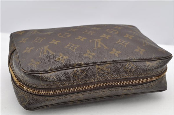 Auth Louis Vuitton Monogram Trousse Toilette 23 Clutch Hand Bag M47524 LV K4983