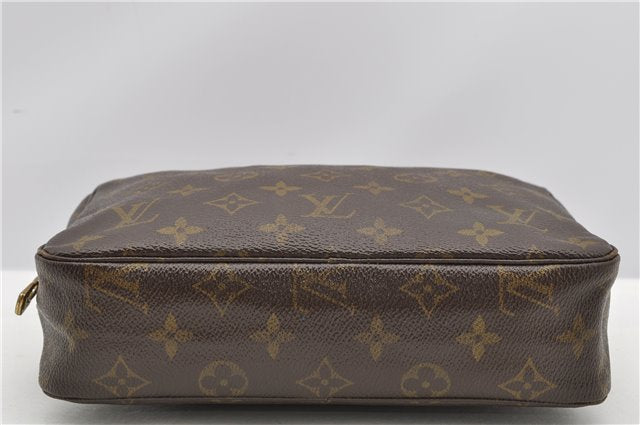 Auth Louis Vuitton Monogram Trousse Toilette 23 Clutch Hand Bag M47524 LV K4983