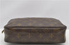 Auth Louis Vuitton Monogram Trousse Toilette 23 Clutch Hand Bag M47524 LV K4983