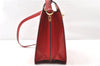 Authentic Louis Vuitton Epi Capucines Shoulder Cross Bag Red M52347 LV K4989