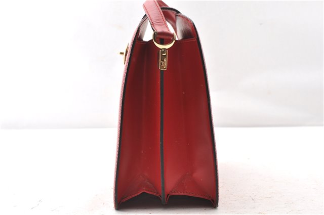 Authentic Louis Vuitton Epi Capucines Shoulder Cross Bag Red M52347 LV K4989