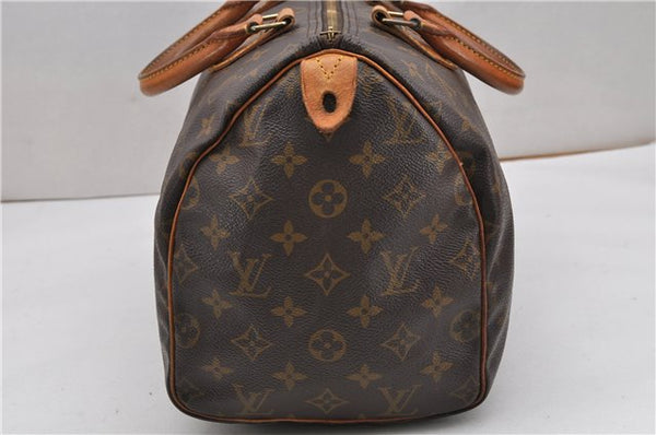 Authentic Louis Vuitton Monogram Speedy 30 Hand Boston Bag M41526 LV Junk K4992