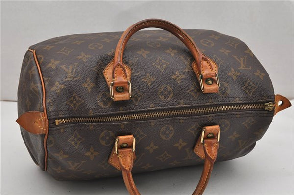 Authentic Louis Vuitton Monogram Speedy 30 Hand Boston Bag M41526 LV Junk K4992