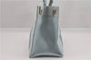 Authentic HERMES Bora Bora PM Shoulder Tote Bag Canvas Light Blue K4998