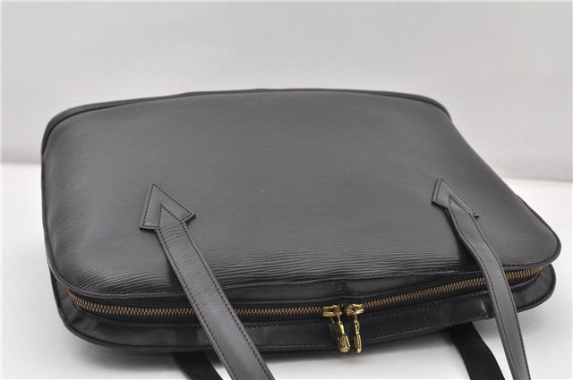 Authentic Louis Vuitton Epi Lussac Shoulder Tote Bag Black M52282 LV K5004