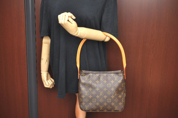 Authentic Louis Vuitton Monogram Looping MM Shoulder Bag M51146 LV Box K5006