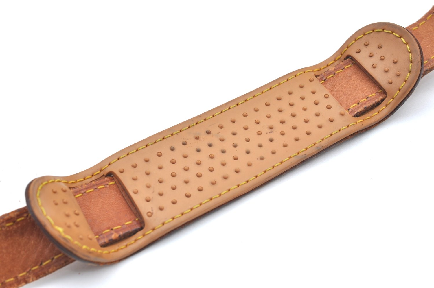 Authentic Louis Vuitton Leather Shoulder Strap Beige 40.9-47.6