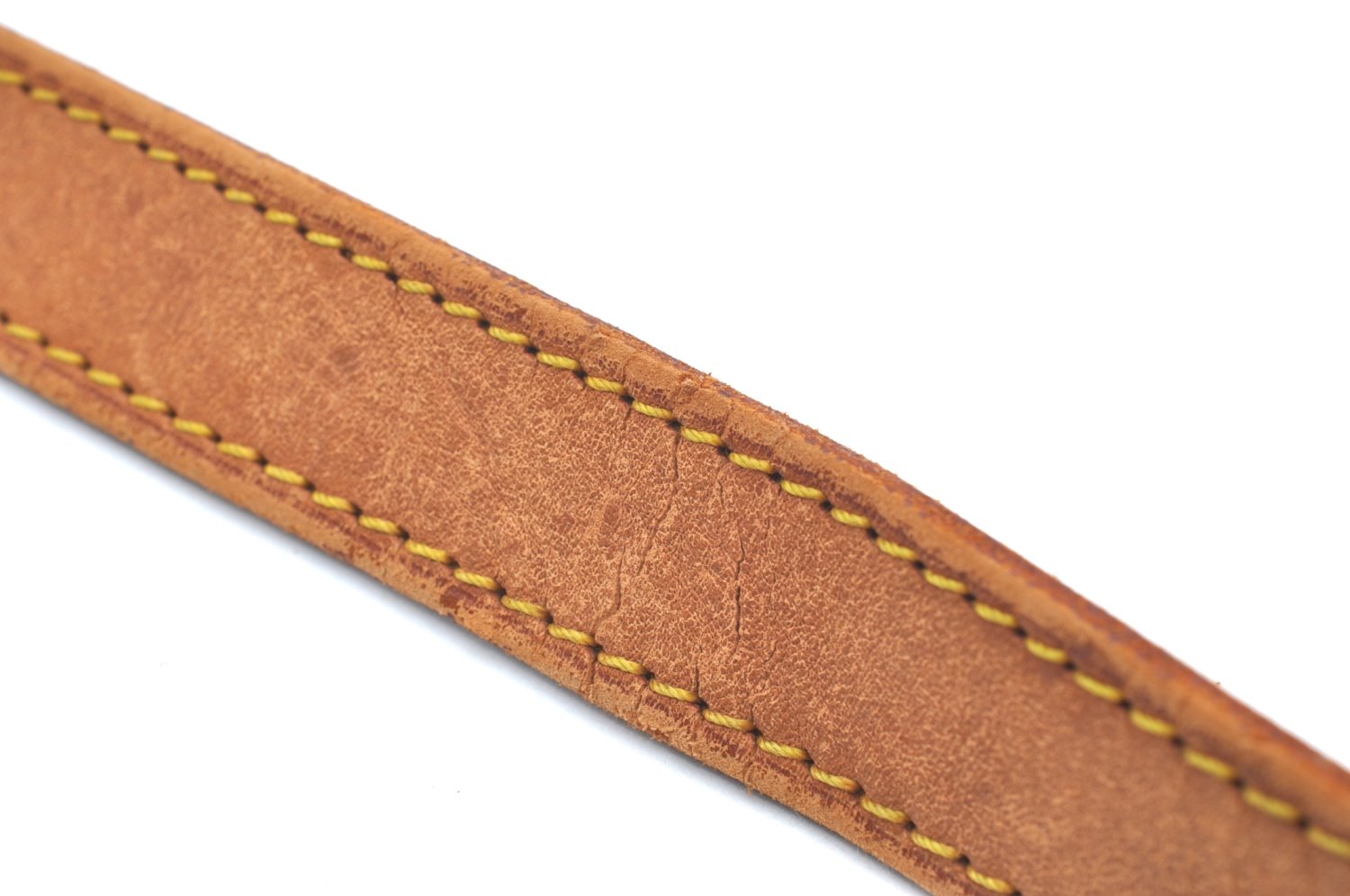 Authentic Louis Vuitton Leather Shoulder Strap Beige 40.9-47.6