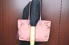 Authentic PRADA Nylon Tessuto Leather Shoulder Tote Hand Bag Pink K5017