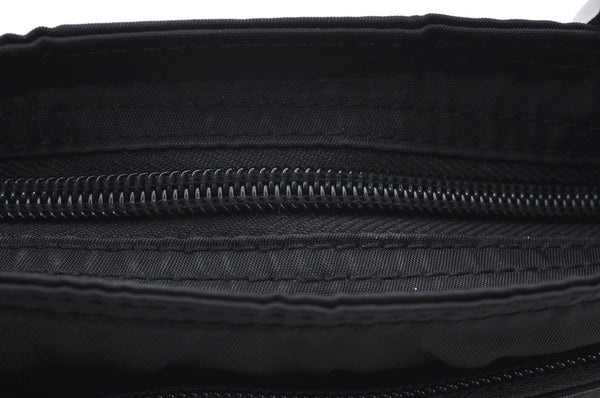 Authentic PRADA Nylon Tessuto Shoulder Cross Body Bag Purse Black K5018