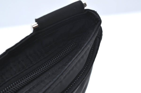 Authentic PRADA Nylon Tessuto Shoulder Cross Body Bag Purse Black K5018