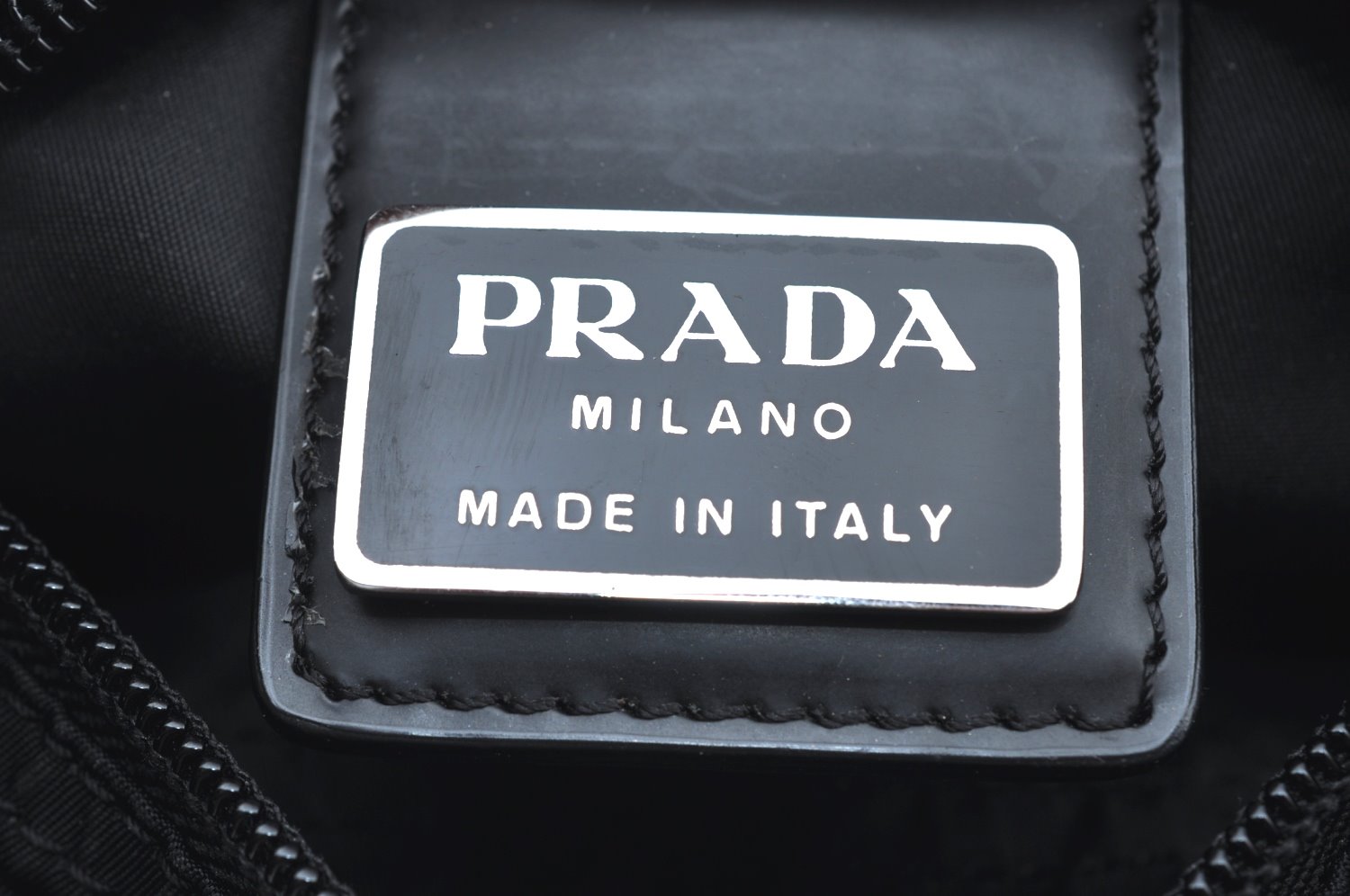 Authentic PRADA Nylon Tessuto Shoulder Cross Body Bag Purse Black K5018