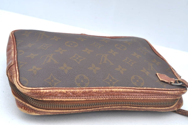 Authentic Louis Vuitton Monogram Pochette Sport Clutch Hand Bag Old Model K5020