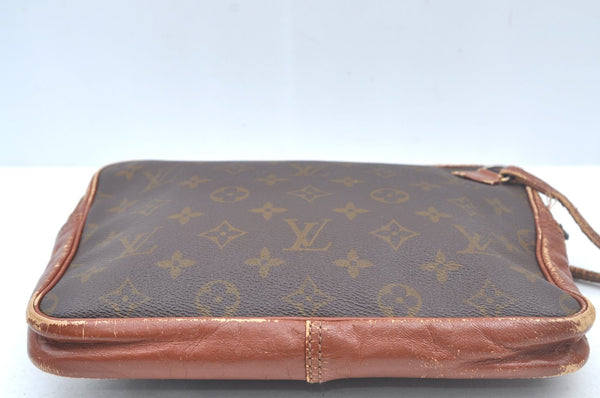 Authentic Louis Vuitton Monogram Pochette Sport Clutch Hand Bag Old Model K5020