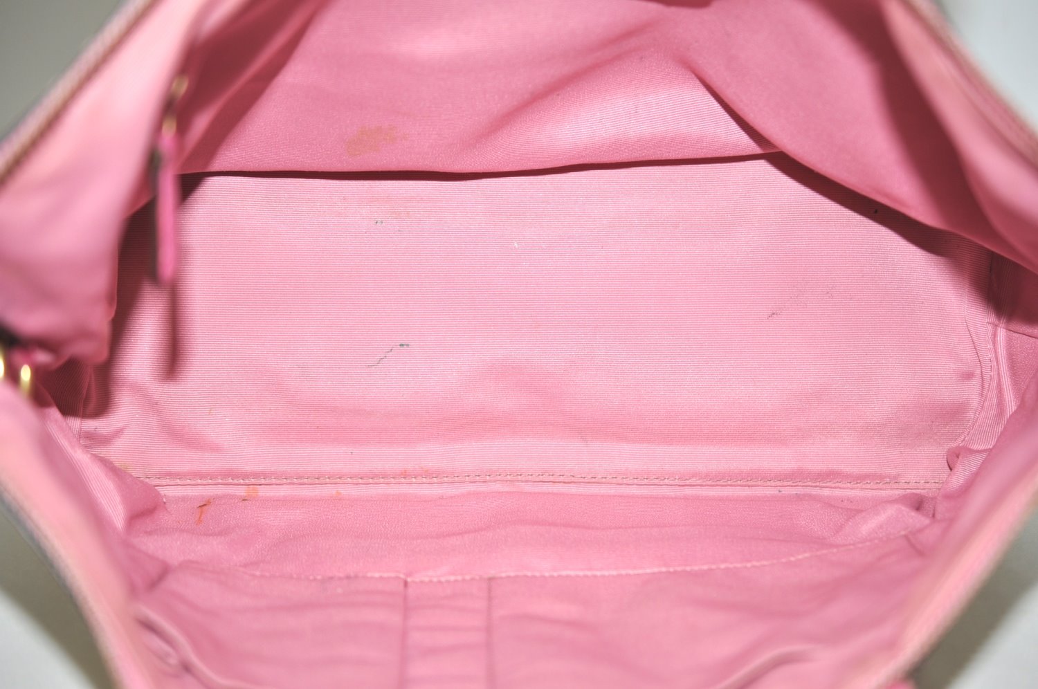Authentic COACH Signature Shoulder Tote Bag Canvas Leather Brown Pink K5030