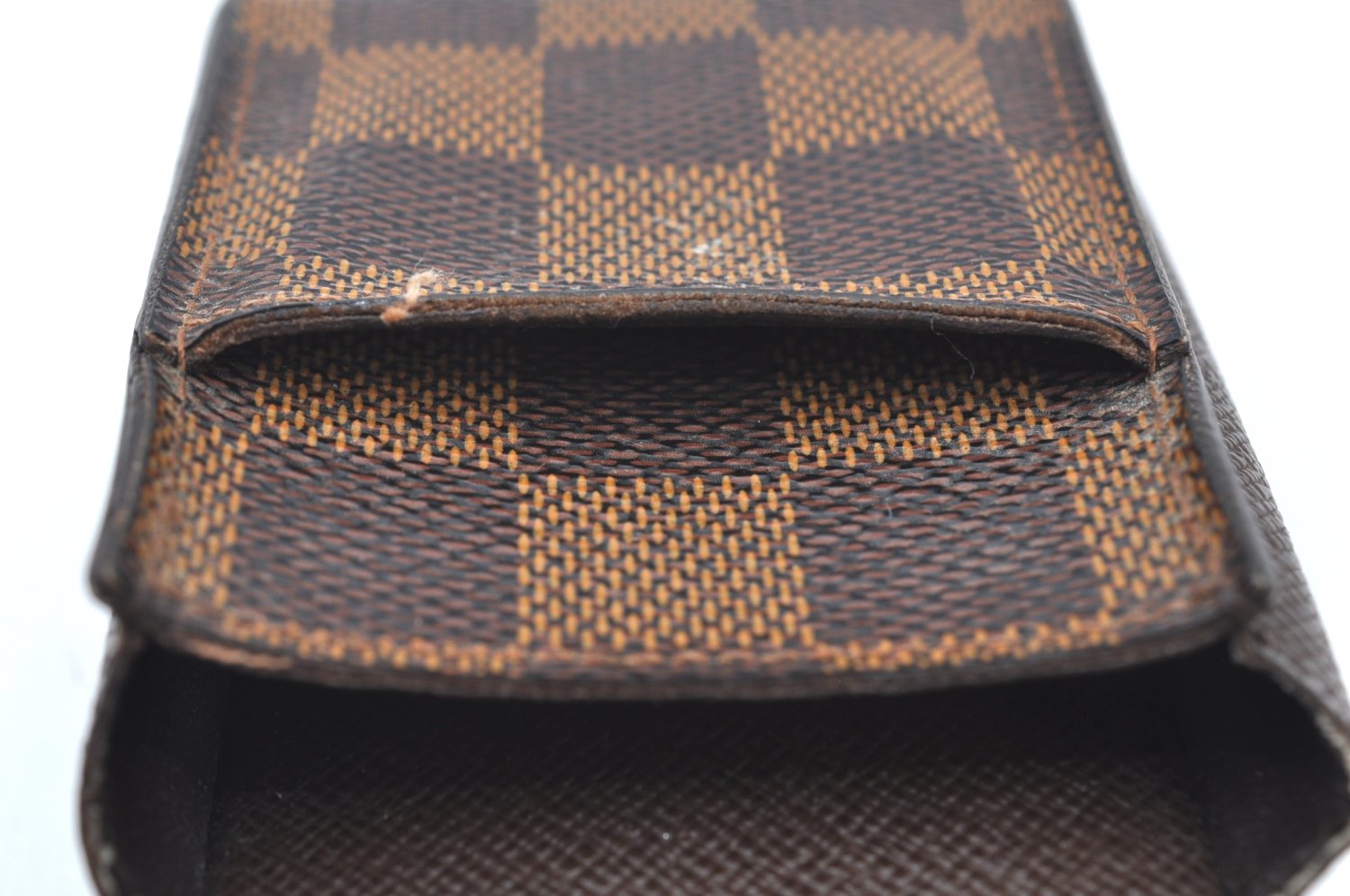 Authentic Louis Vuitton Damier Etui Cigarette Case N63024 LV K5033