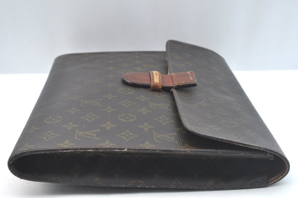 Authentic Louis Vuitton Monogram Poche Ministre Document Case M53445 LV K5037