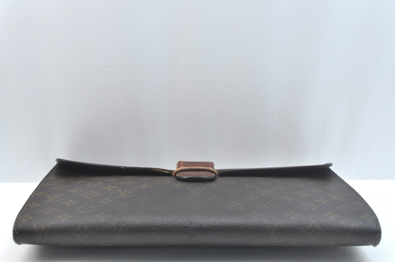 Authentic Louis Vuitton Monogram Poche Ministre Document Case M53445 LV K5037