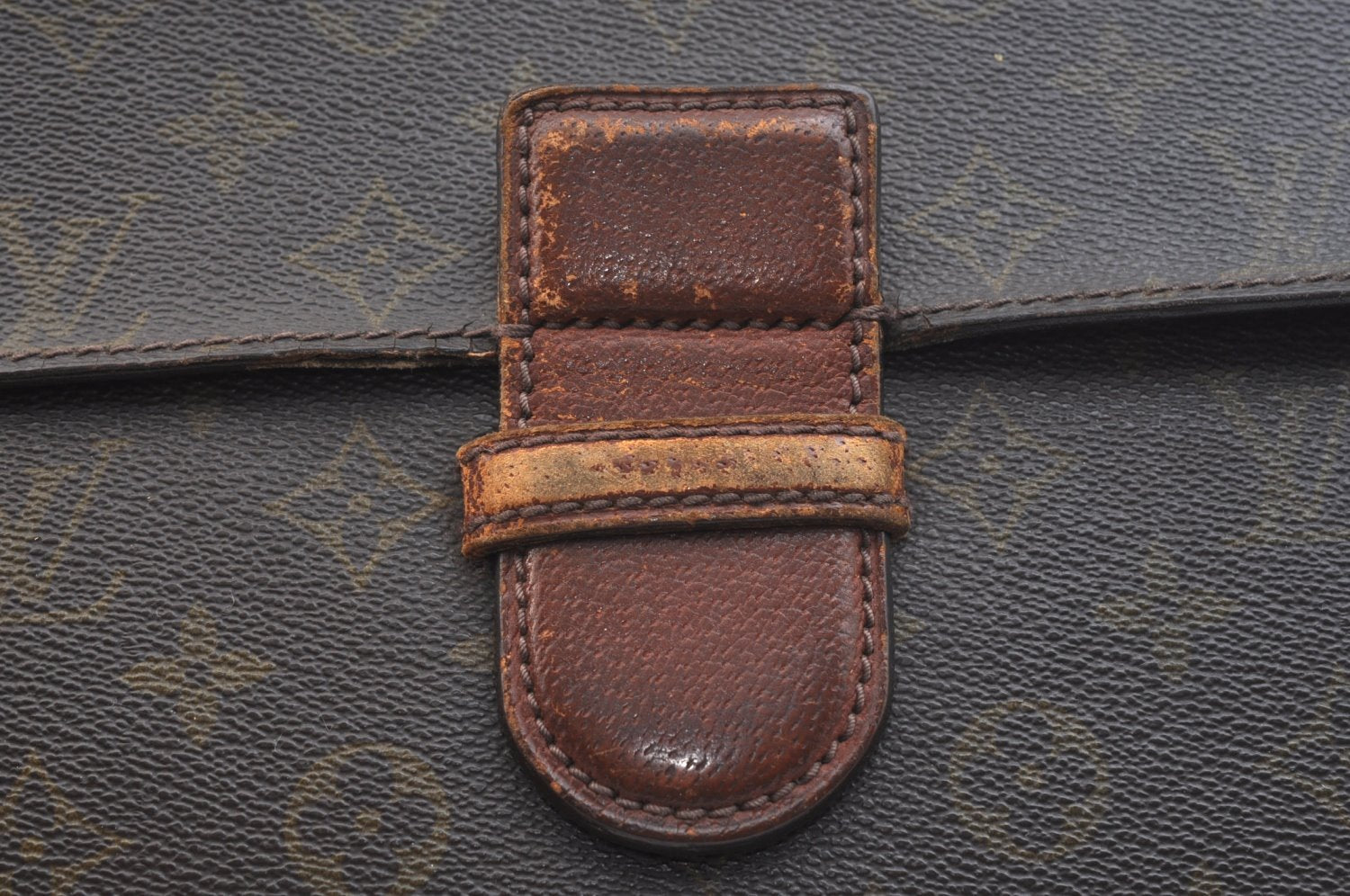 Authentic Louis Vuitton Monogram Poche Ministre Document Case M53445 LV K5037