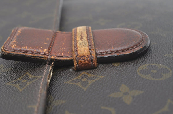 Authentic Louis Vuitton Monogram Poche Ministre Document Case M53445 LV K5037