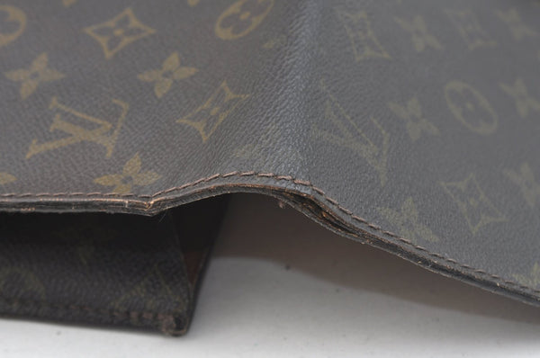 Authentic Louis Vuitton Monogram Poche Ministre Document Case M53445 LV K5037