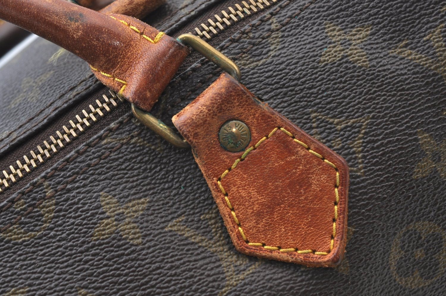 Auth Louis Vuitton Monogram Speedy 35 Hand Boston Bag M41524 LV Old Model K5045