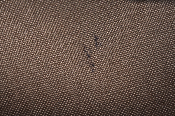 Authentic GUCCI GG Plus Clutch Hand Bag Purse GG PVC Leather Brown K5051