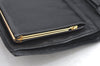 Authentic CHANEL Caviar Skin CC Logo Bifold Long Wallet Purse Black K5053