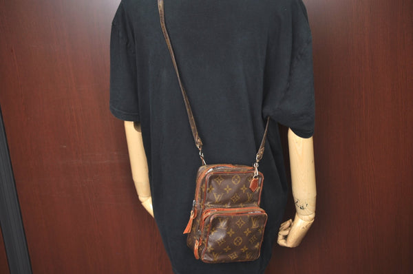 Auth Louis Vuitton Monogram Amazone Shoulder Cross Body Bag Old Model Junk K5058