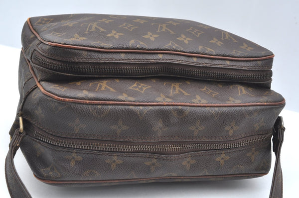 Authentic Louis Vuitton Monogram Nile Shoulder Cross Body Bag Old Model LV K5069