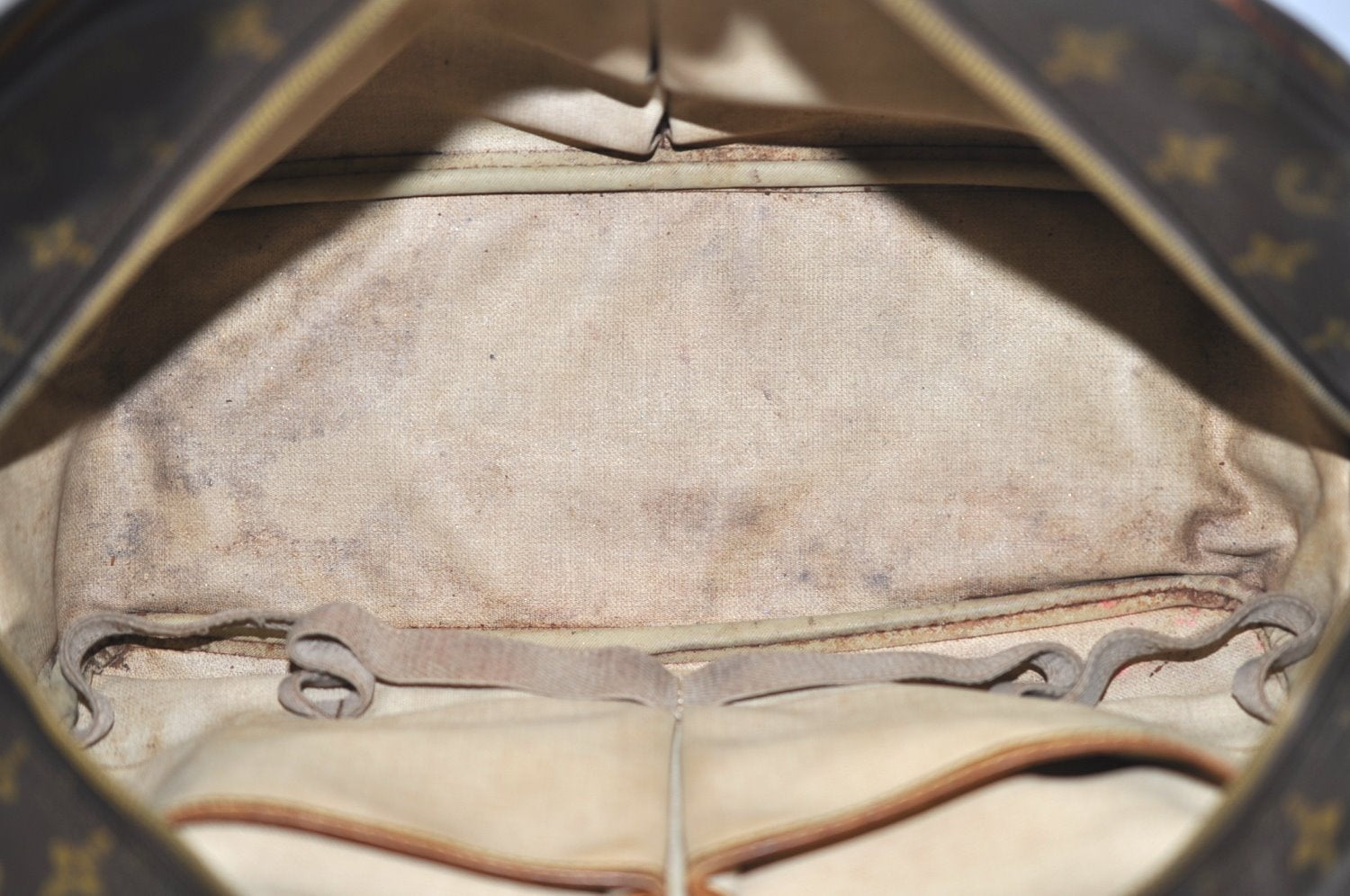 Authentic Louis Vuitton Monogram Deauville Hand Bag M47270 LV K5073