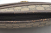 Authentic GUCCI GG Plus Clutch Hand Bag Purse PVC Leather Brown K5074