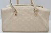 Auth Louis Vuitton Monogram Empreinte Anspire Shoulder Bag White M93416 LV K5080