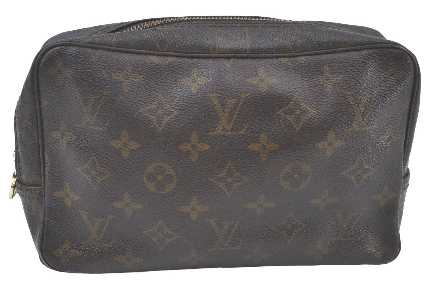 Auth Louis Vuitton Monogram Trousse Toilette 23 Clutch Hand Bag M47524 LV K5088