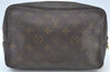 Auth Louis Vuitton Monogram Trousse Toilette 23 Clutch Hand Bag M47524 LV K5088
