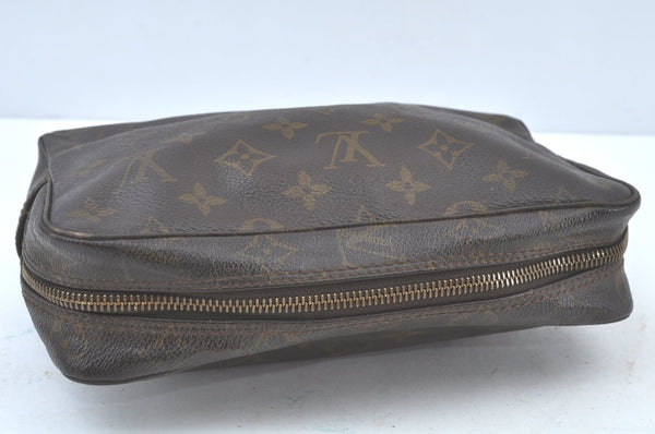 Auth Louis Vuitton Monogram Trousse Toilette 23 Clutch Hand Bag M47524 LV K5088