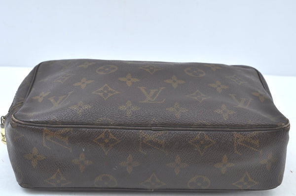 Auth Louis Vuitton Monogram Trousse Toilette 23 Clutch Hand Bag M47524 LV K5088