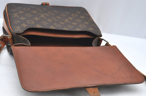 Authentic Louis Vuitton Monogram Cartouchiere GM Shoulder Bag Old Model LV K5096