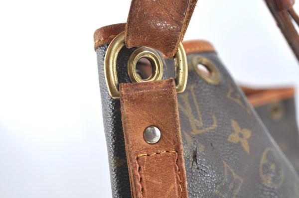 Authentic Louis Vuitton Monogram Noe Shoulder Drawstring Bag Old Model LV K5097