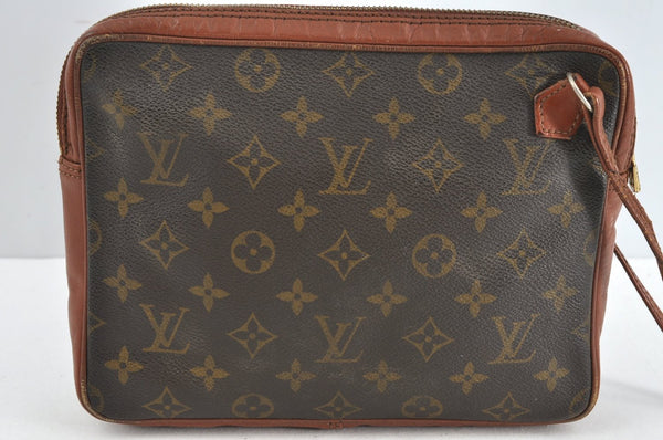 Authentic Louis Vuitton Monogram Pochette Sport Clutch Hand Bag Old Model K5105