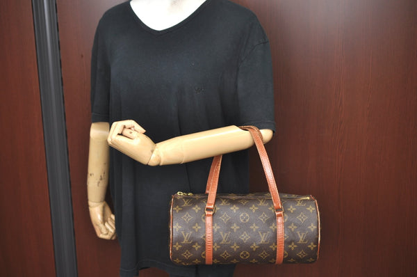 Authentic Louis Vuitton Monogram Papillon 30 Hand Bag Old Model LV K5108