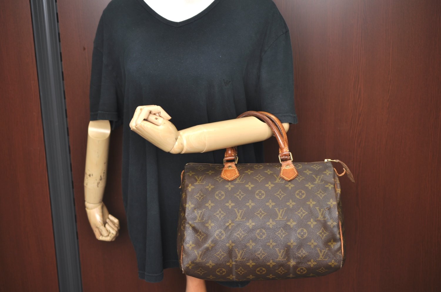 Authentic Louis Vuitton Monogram Speedy 30 Hand Boston Bag  Old Model LV K5115