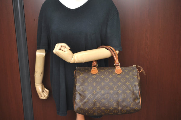 Authentic Louis Vuitton Monogram Speedy 30 Hand Boston Bag  Old Model LV K5115