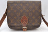 Auth Louis Vuitton Monogram Cartouchiere MM Shoulder Bag Old Model LV Junk K5128