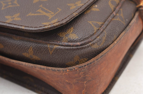 Auth Louis Vuitton Monogram Cartouchiere MM Shoulder Bag Old Model LV Junk K5128