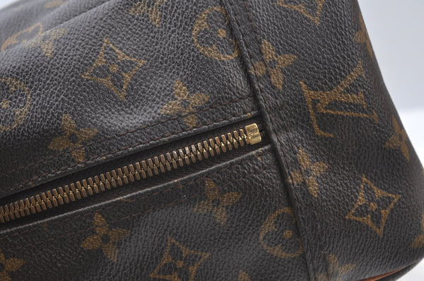 Authentic Louis Vuitton Monogram Deauville Hand Bag M47270 LV K5130
